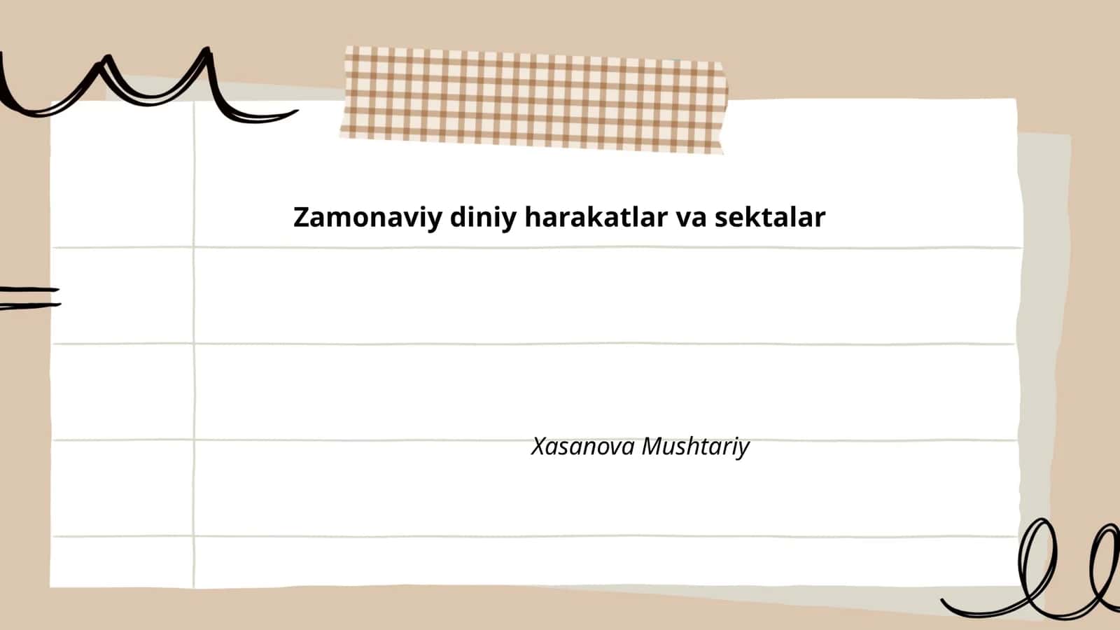 Zamonaviy diniy harakatlar va sektalar