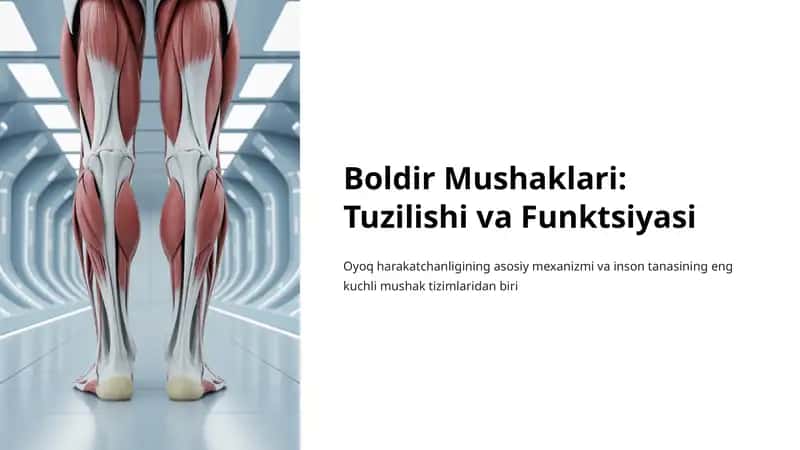Boldir Mushaklari: Tuzilishi va Funktsiyasi