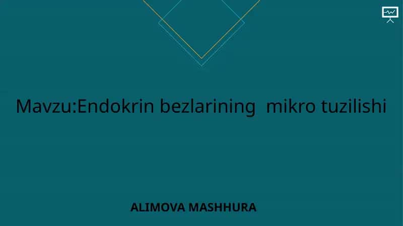 Endokrin bezlarining mikro tuzilishi
