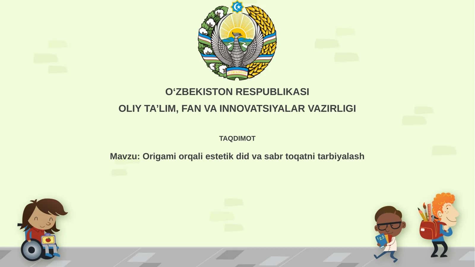 Origami tushunchasi