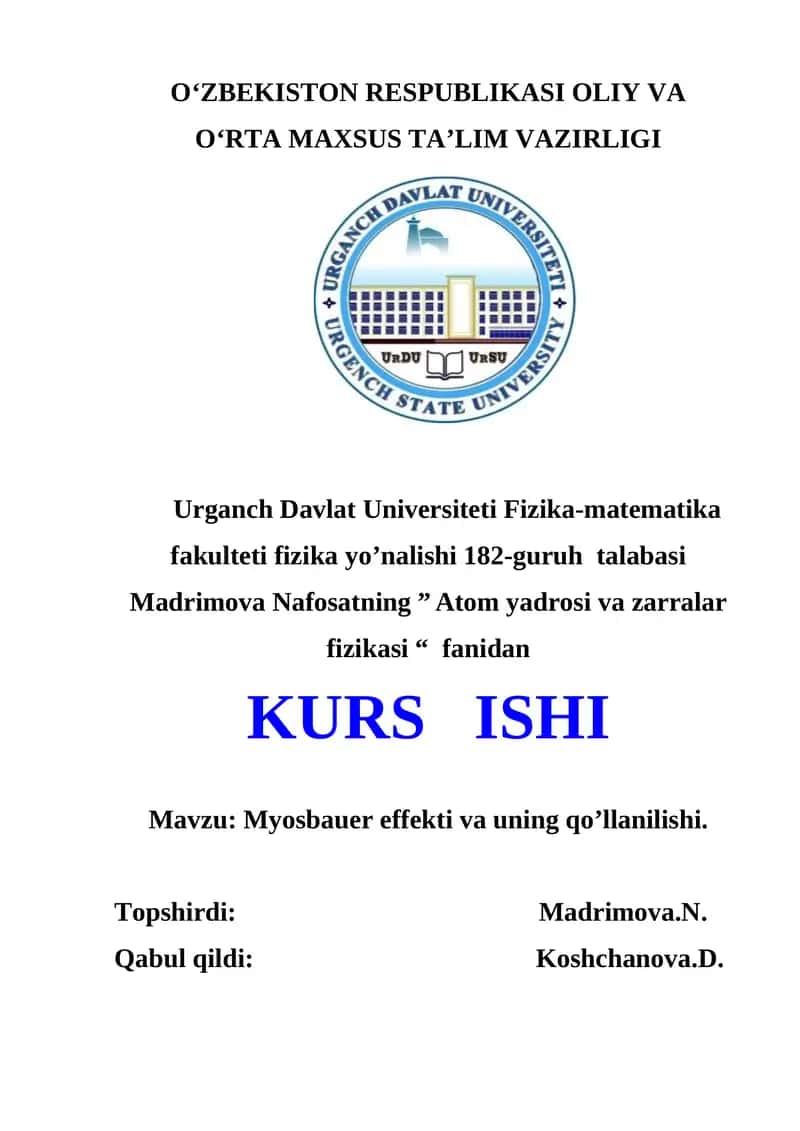 Atom yadrosi va zarralar fizikasi