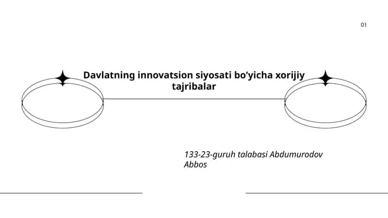 Davlatning innovatsion siyosati boʻyicha xorijiy tajribalar