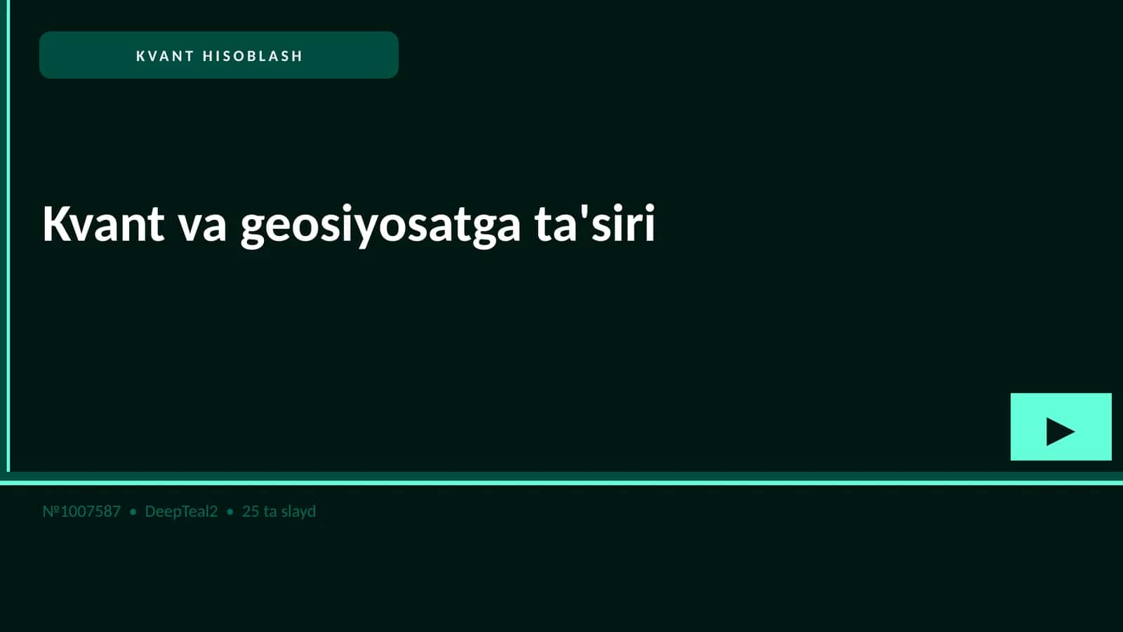 Kvant va geosiyosatga ta'siri