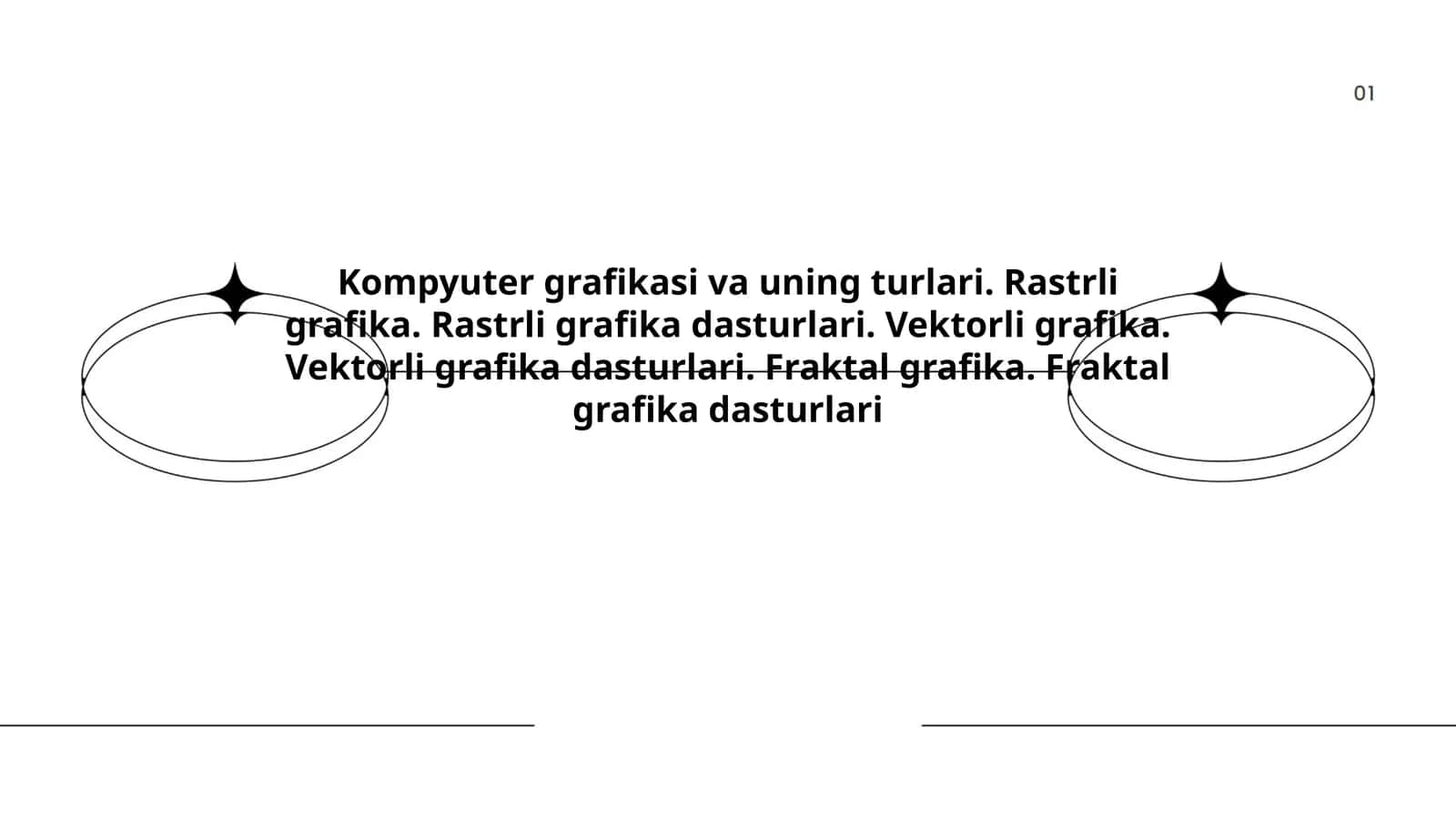 Kompyuter grafikasi va uning turlari