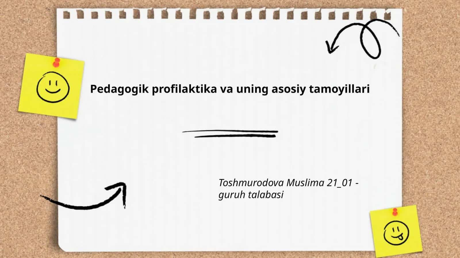 Pedagogik profilaktika va uning asosiy tamoyillari