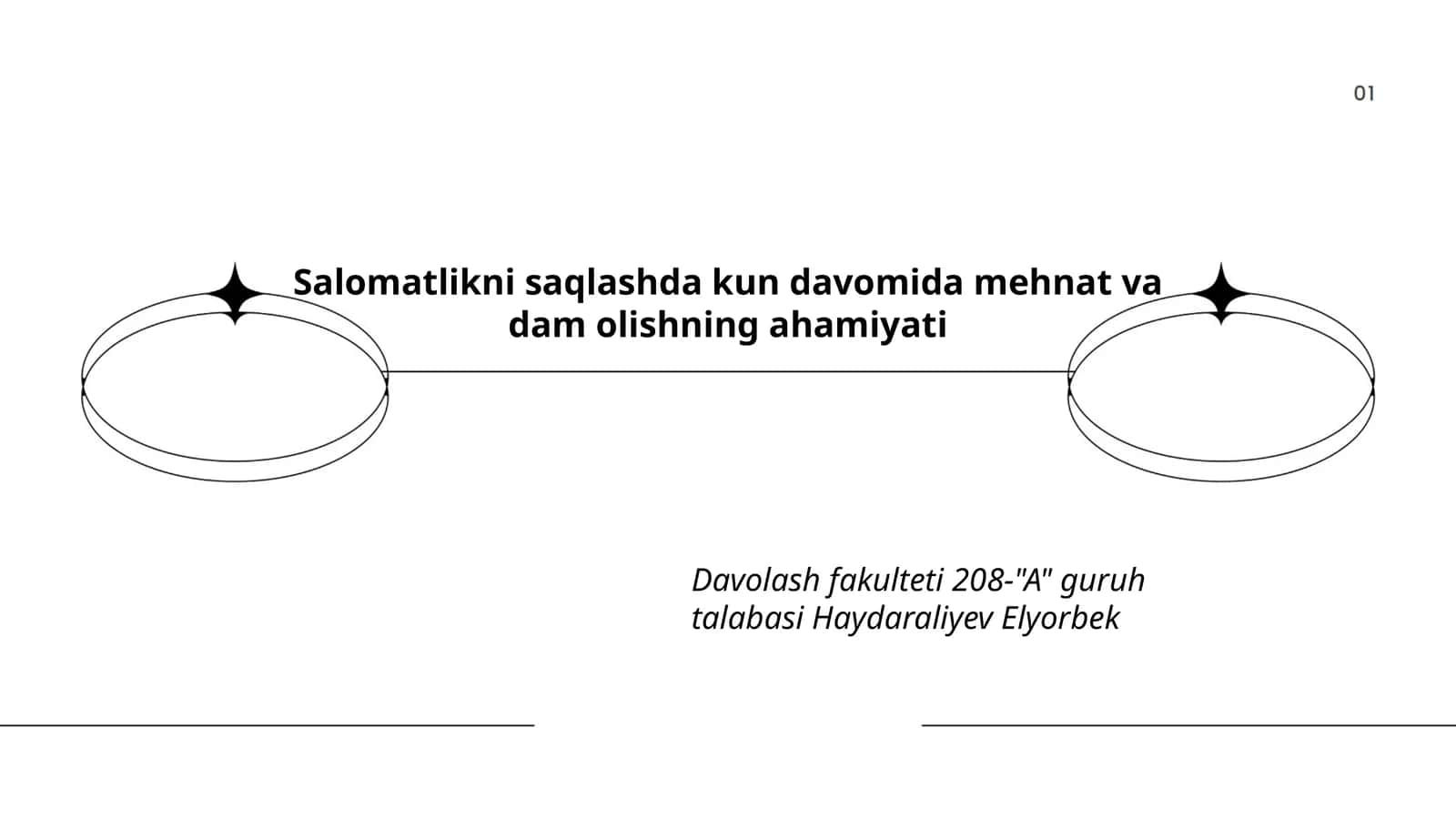 Salomatlikni saqlashda kun davomida mehnat va dam olishning ahamiyati