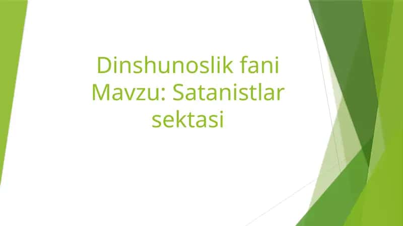 Satonistlar sektasi
