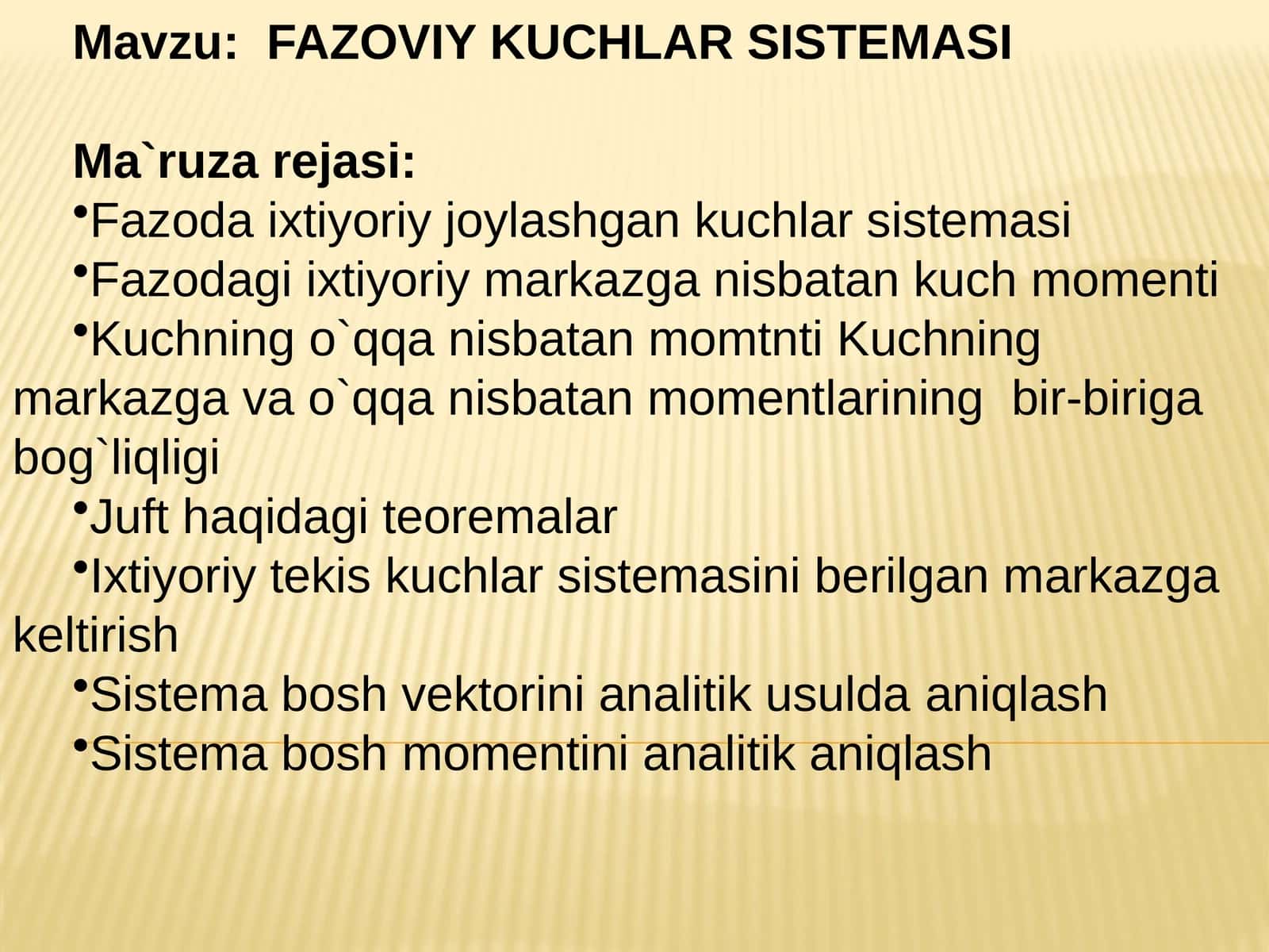 FAZOVIY KUCHLAR SISTEMASI