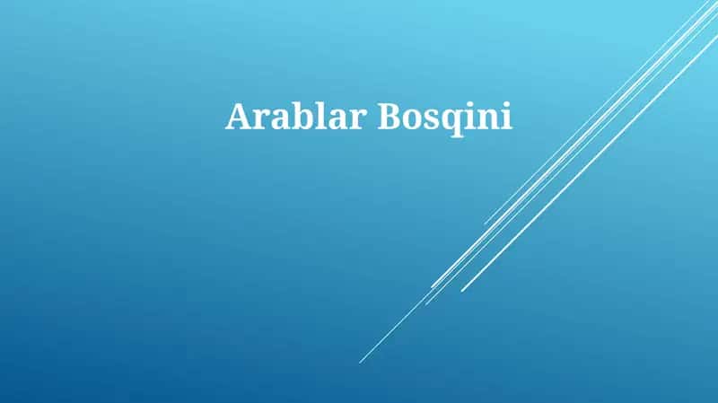 Arablar Bosqini
