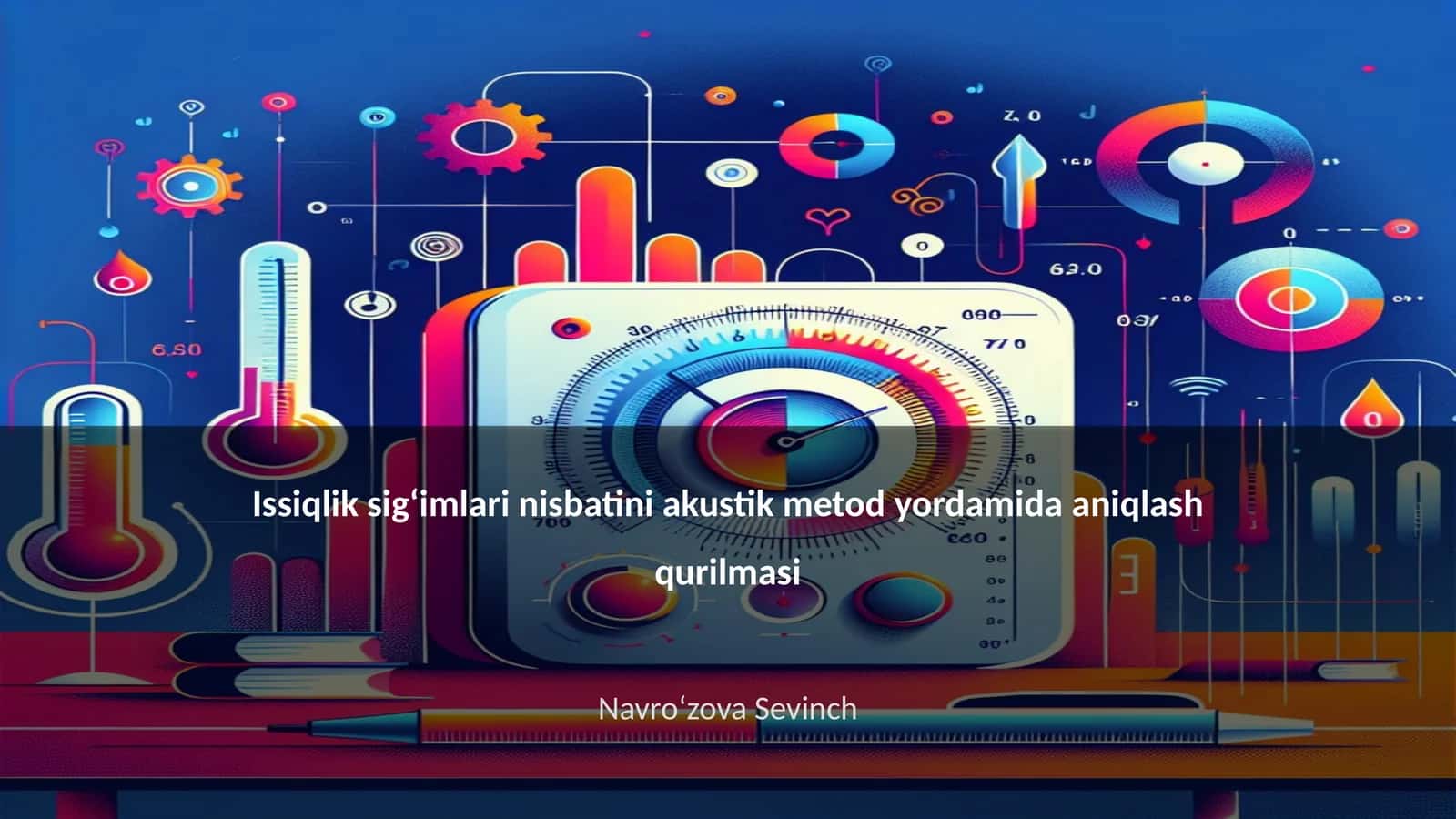 Issiqlik sigʻimlari nisbatini akustik metod yordamida aniqlash qurilmasi