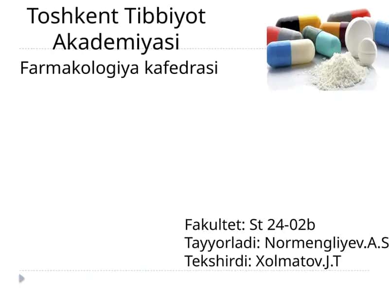 PSIXOSTIMULYATORLAR Kimyoviy Jihatdan