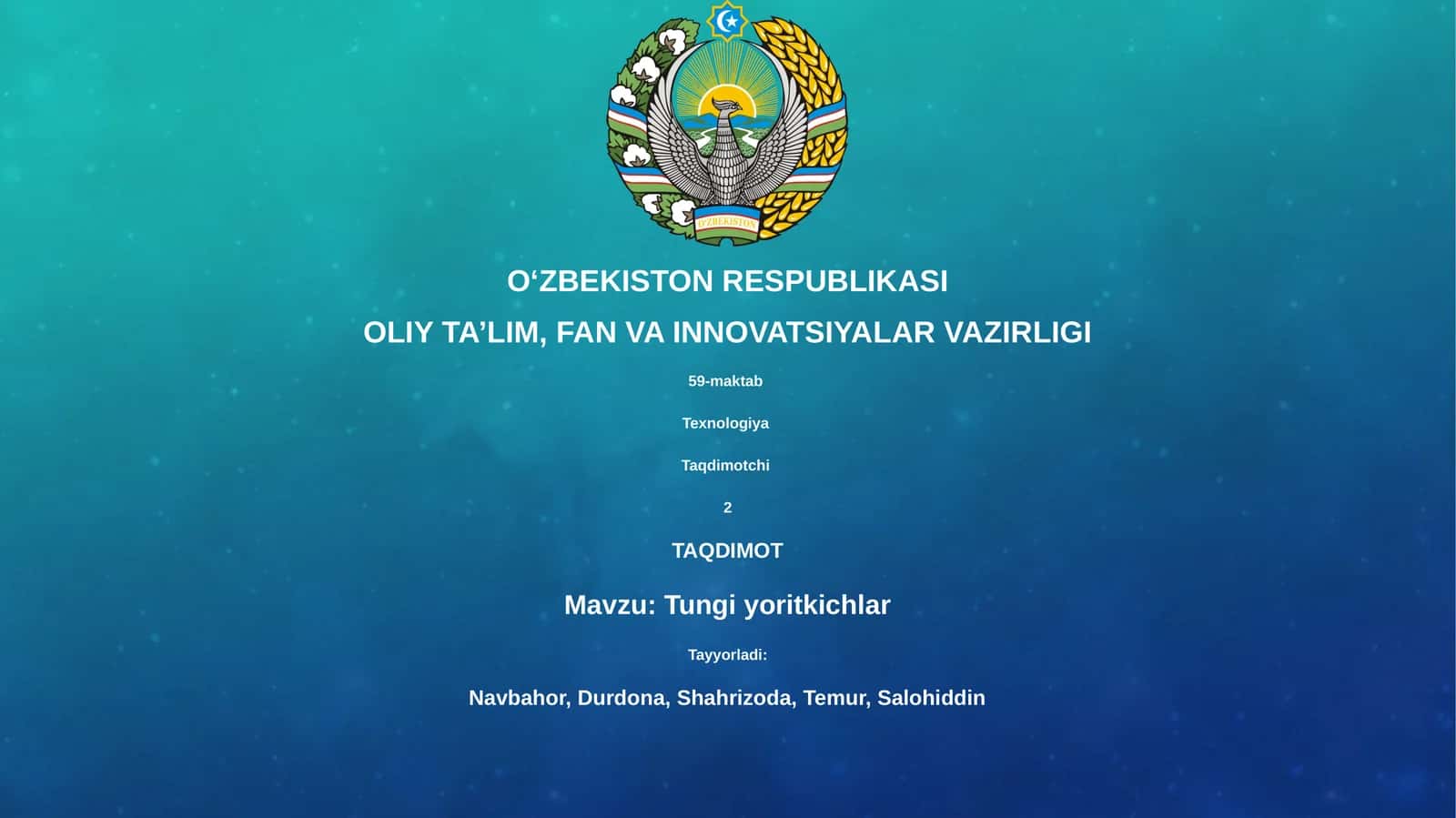 Tungi yoritkichlar