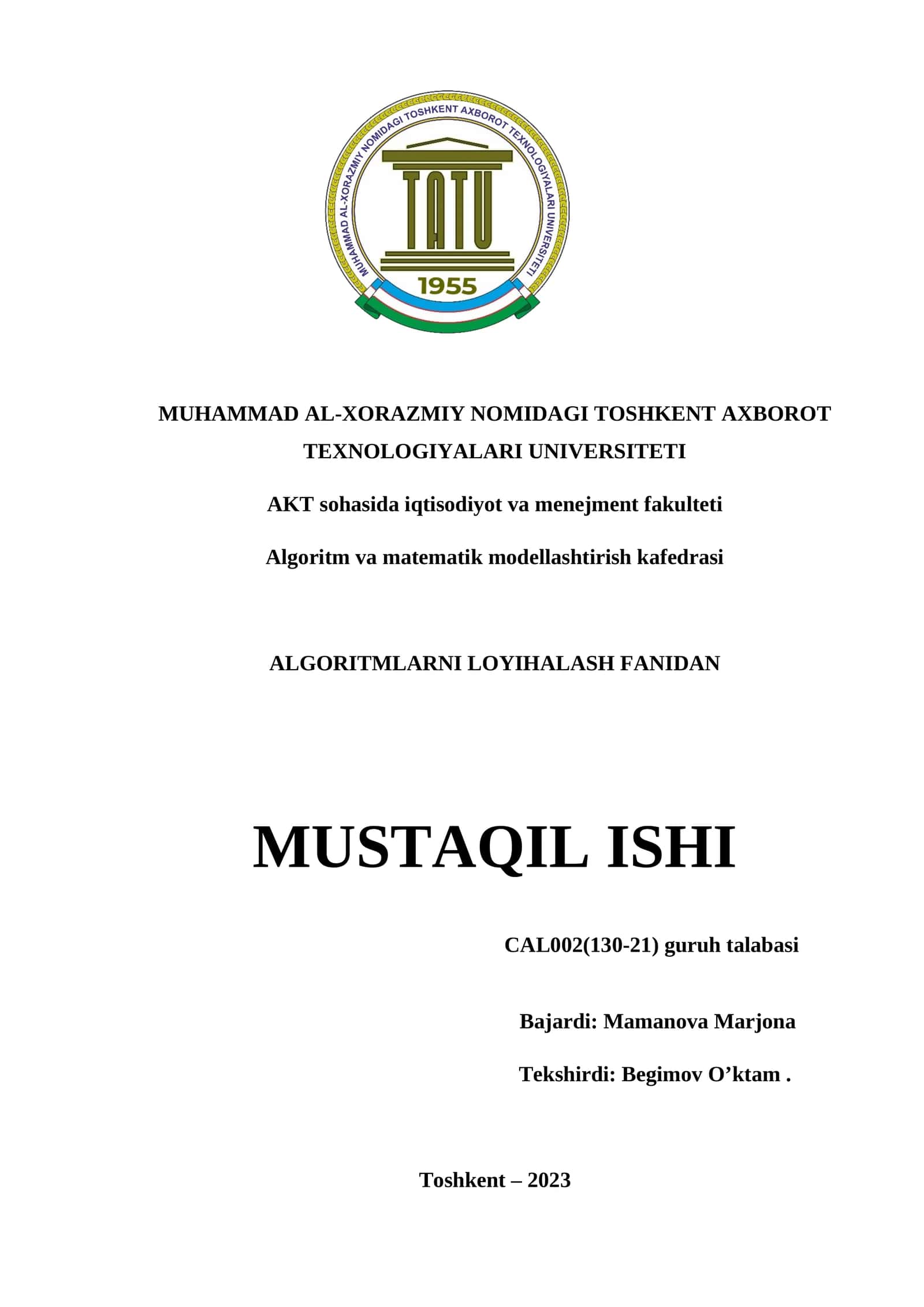 RAQAMLI AXBOROTLARNI SPEKTRAL TAHLILI VA UNING AMALIY MASALALARNI YECHISHDA TADBIQI