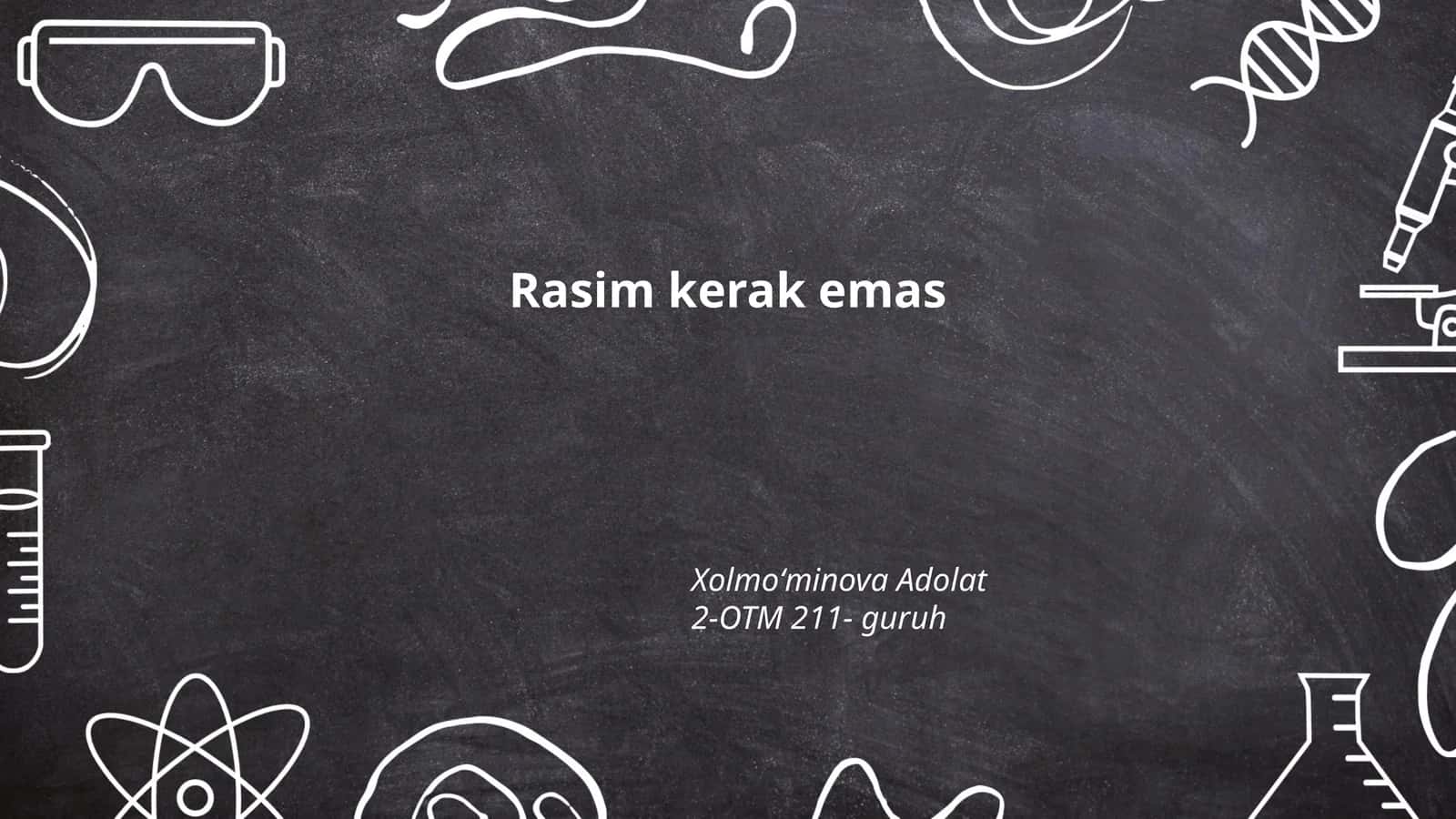 Rasim kerak emas
