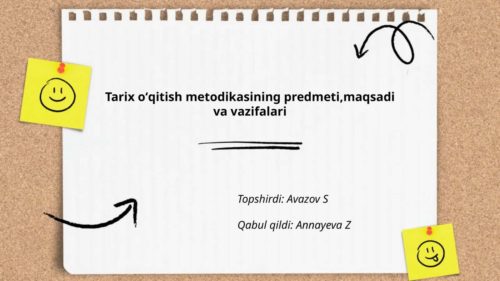 Tarix oʻqitish metodikasi