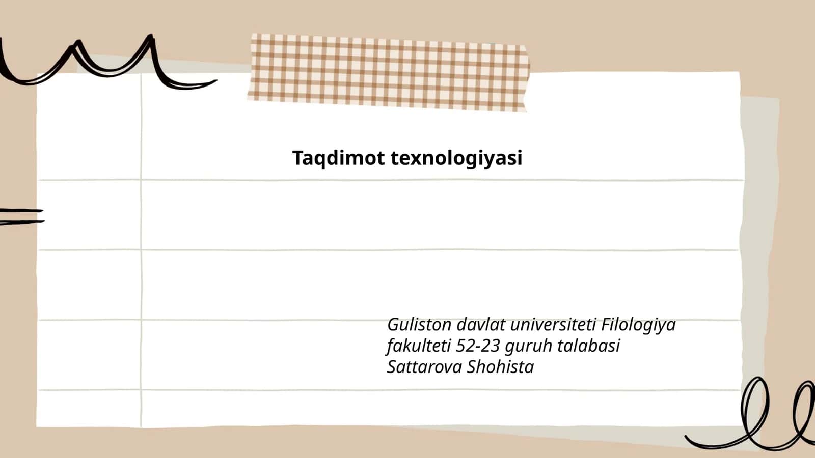 Taqdimot texnologiyasi