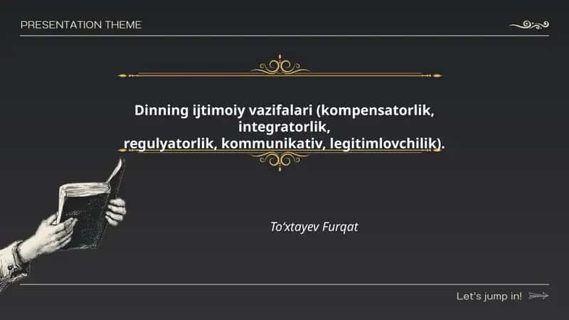 Dinning ijtimoiy vazifalari