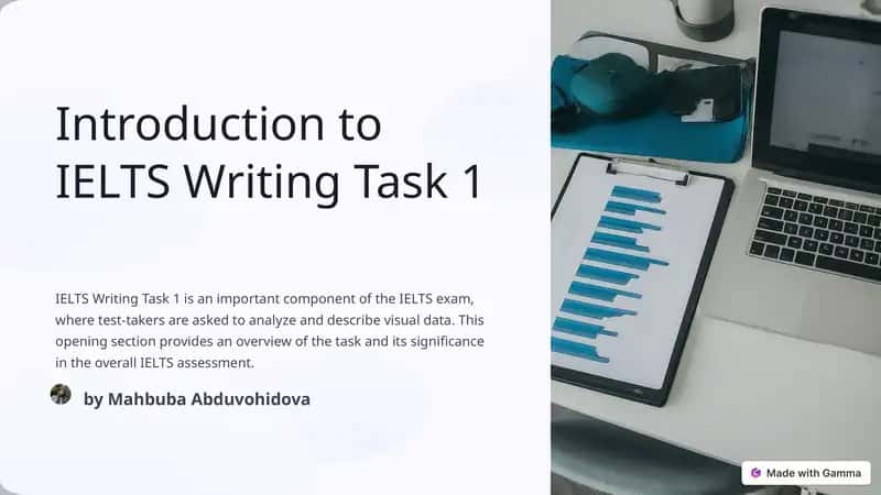 Introduction to IELTS Writing Task 1
