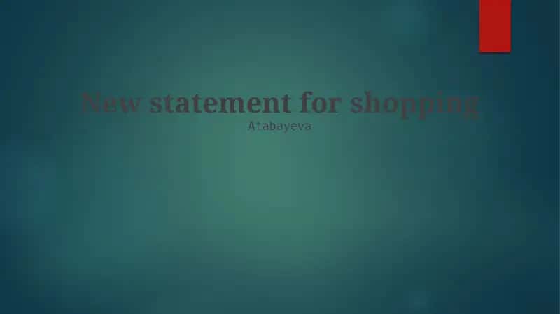 Shopping Strategies
