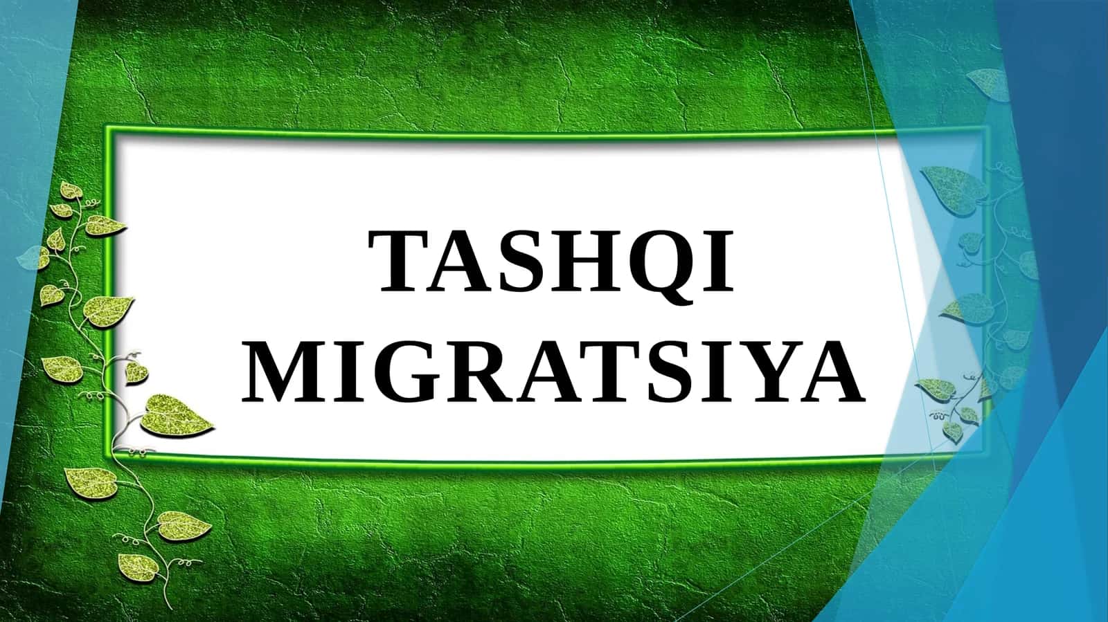 Tashqi migratsiya