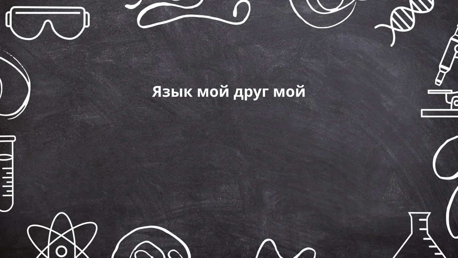Язык мой друг мой