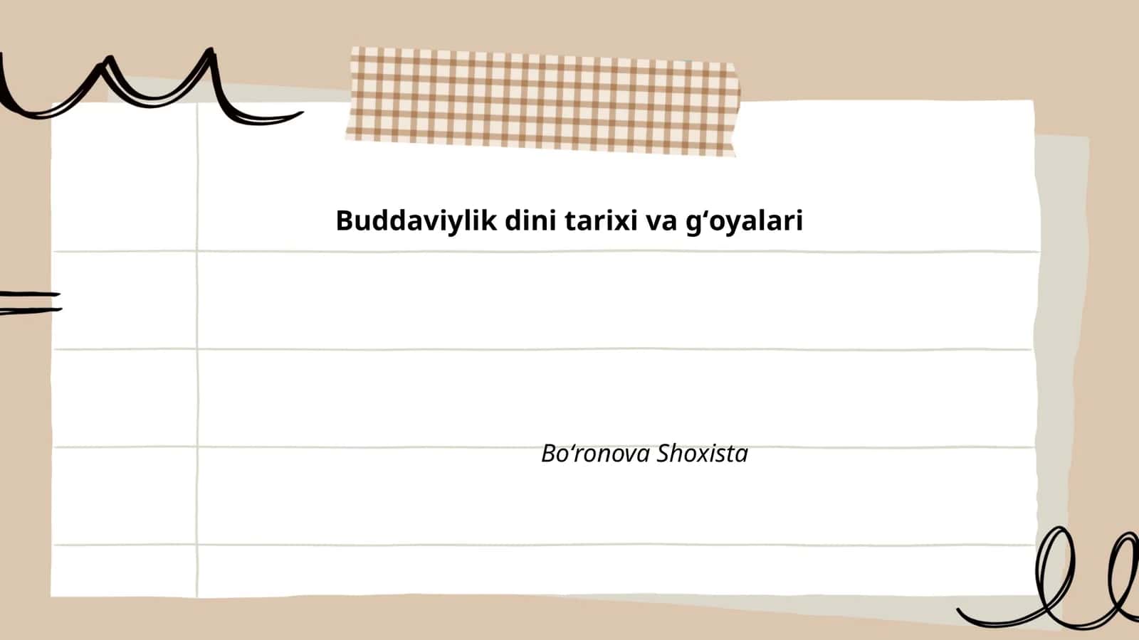 Buddaviylik dini tarixi va gʻoyalari