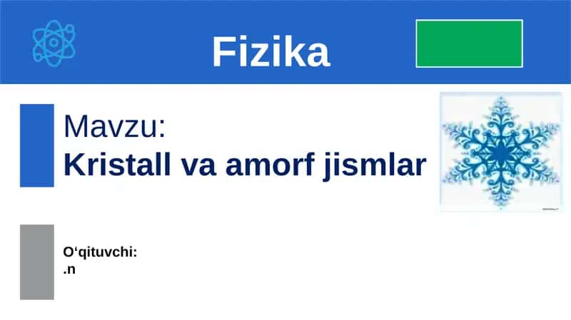 Kristallvaamorfjismlar