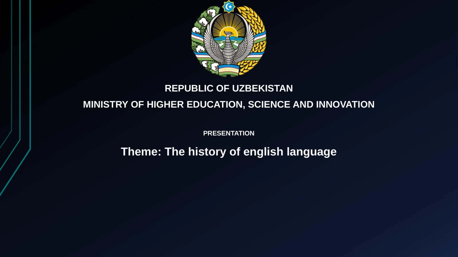 The history of englishlanguage