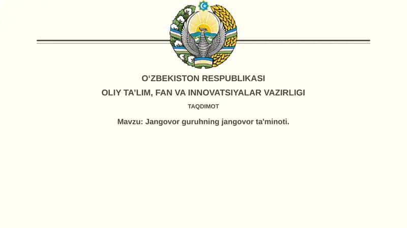 Combat guruhini qo'llab-quvvatlash elementlari