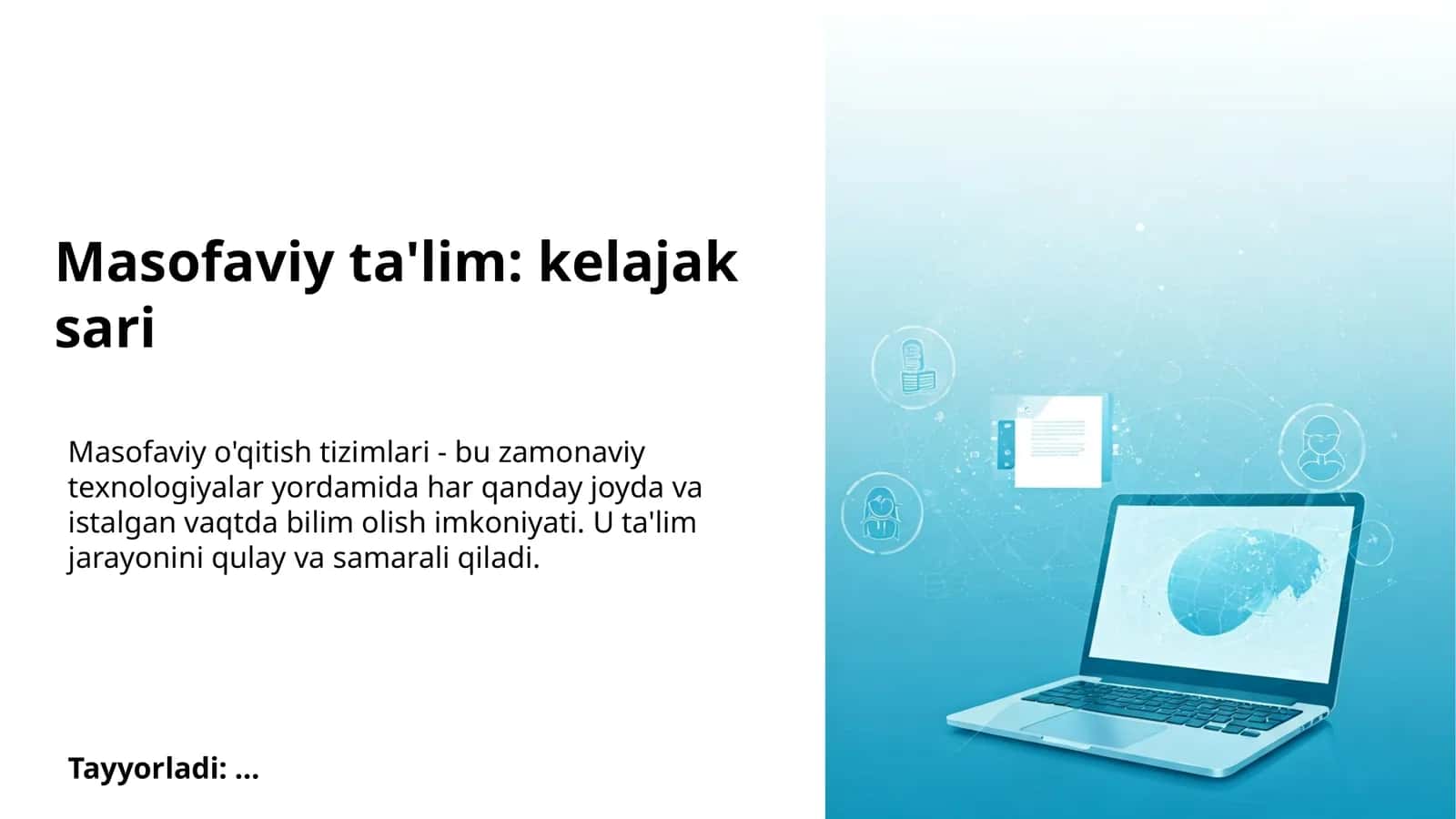 Masofaviy ta'lim: kelajak sari