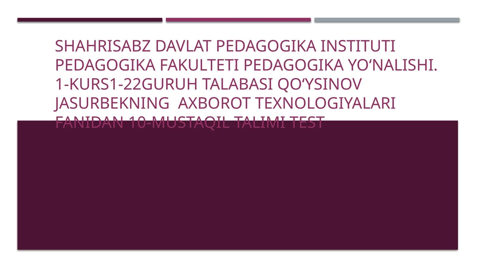 Masofaviy taʼlim haqida