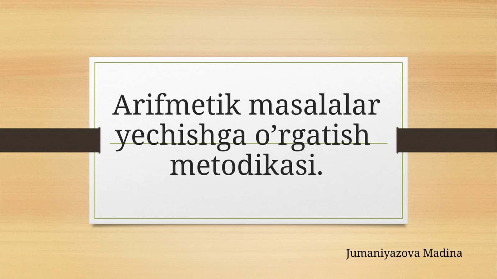 Arifmetik amallar
