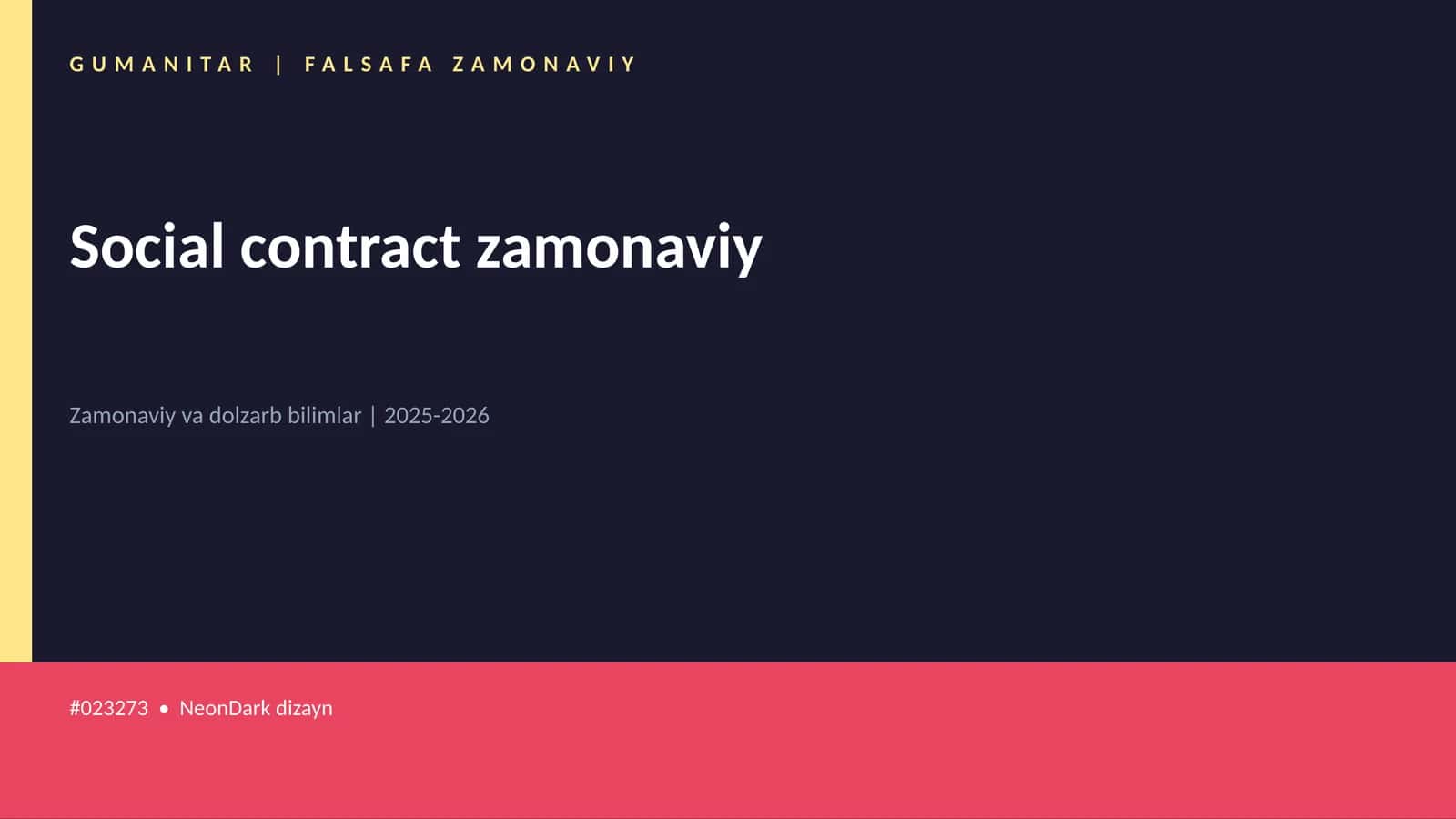 Social contract zamonaviy