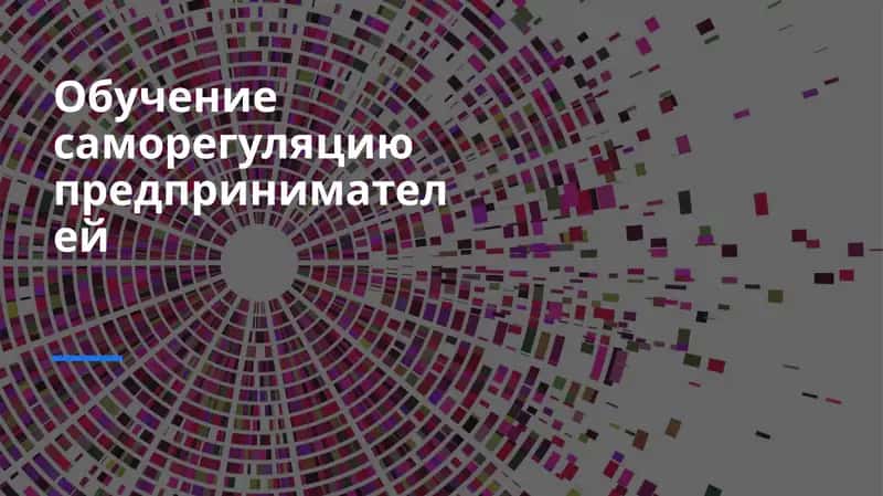 Обучение саморегуляцию предпринимателей