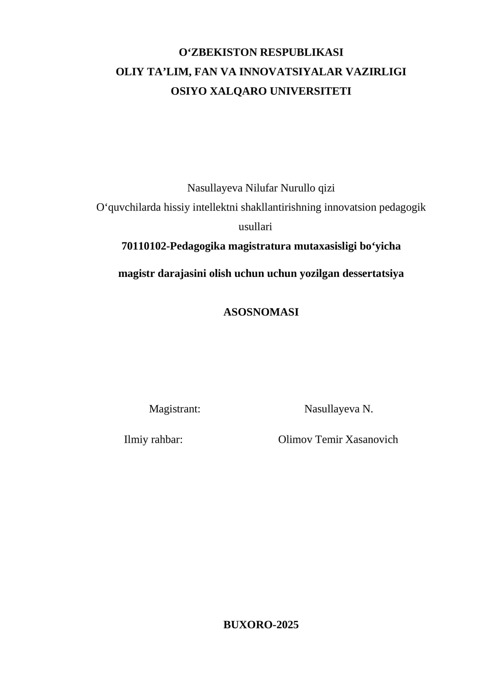 Hissiy intellekt va pedagogik usullar