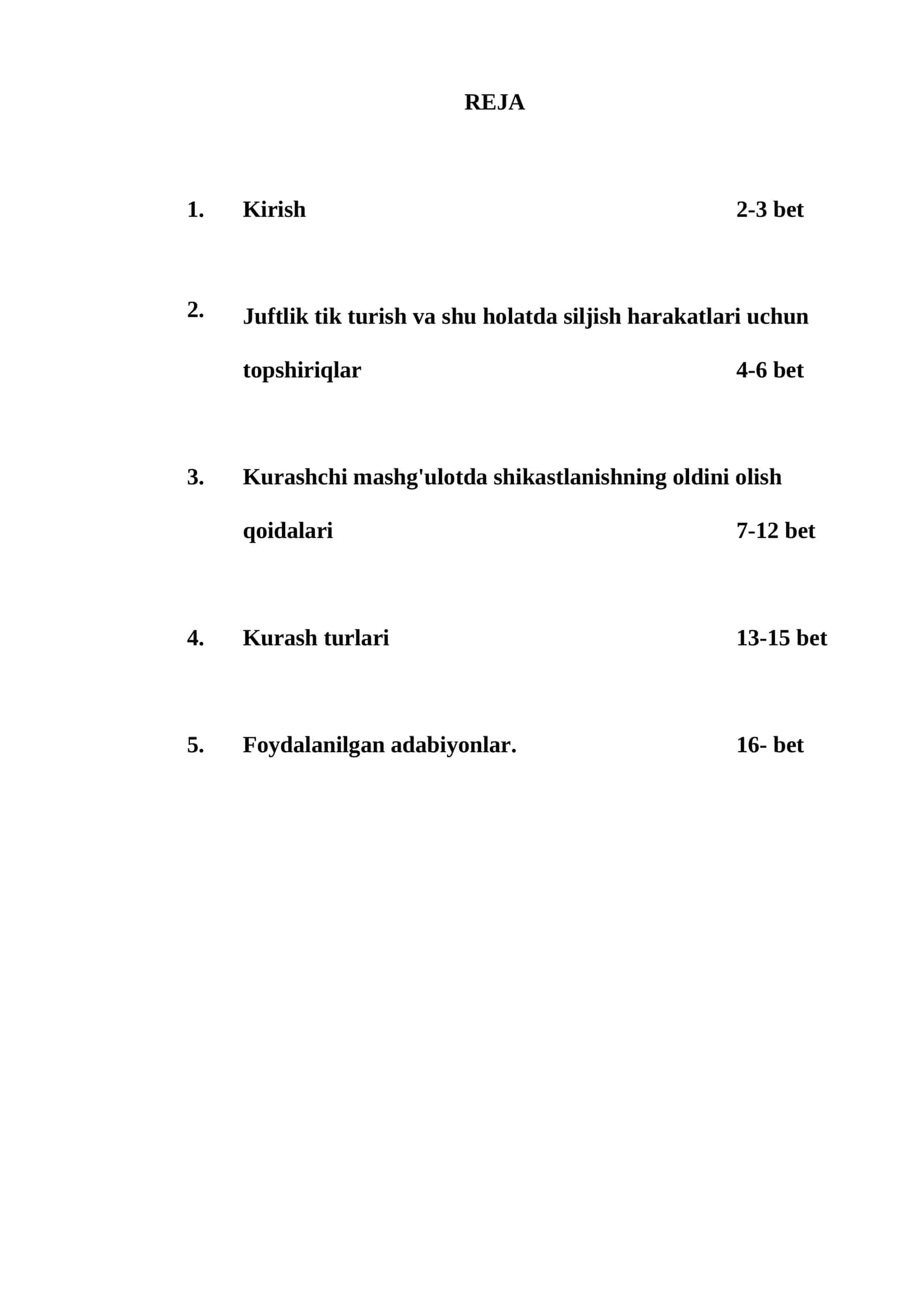 Kurashchi mashg'ulotda shikastlanishning oldini olish qoidalari