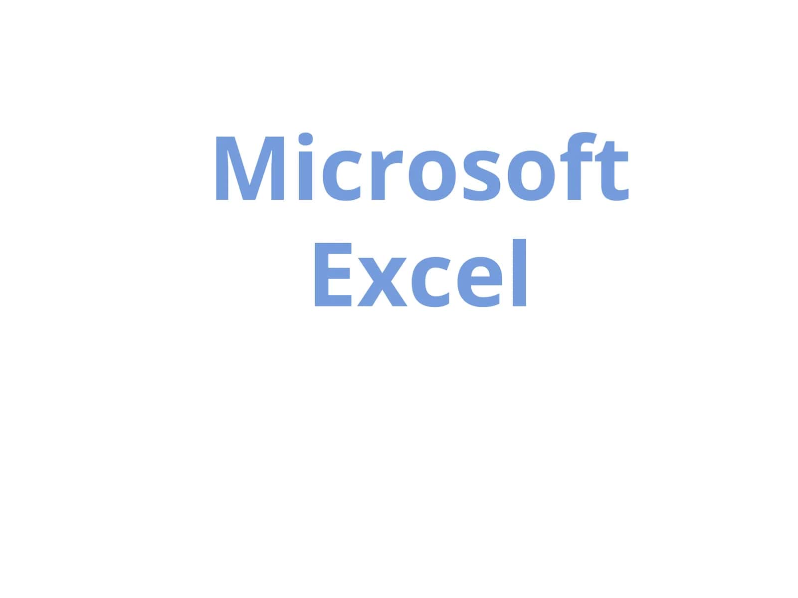 Microsoft Excel