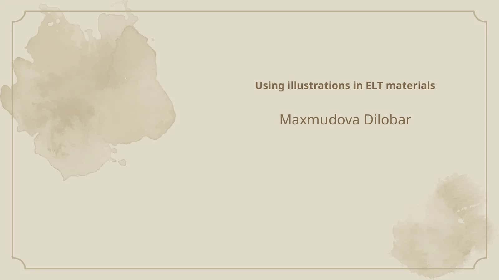 Using illustrations in ELT materials