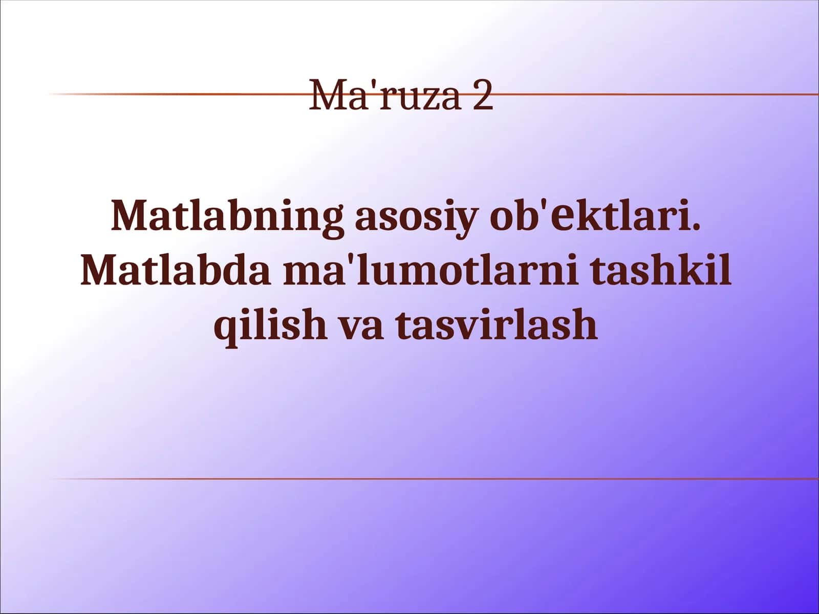 matlab komandalari