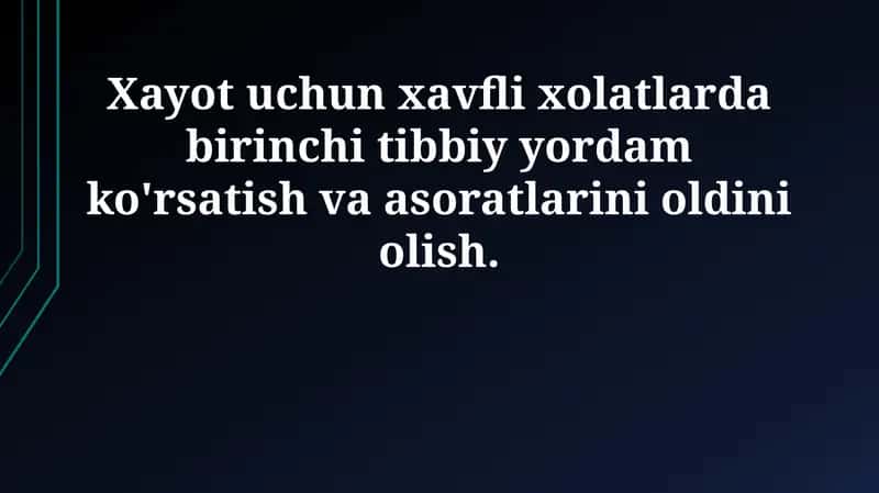 Birinchi yordam kursi