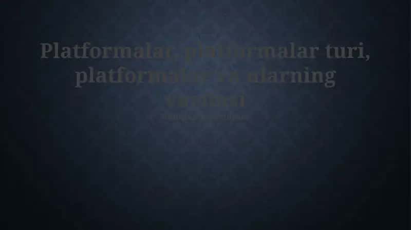 Apparat platformalar