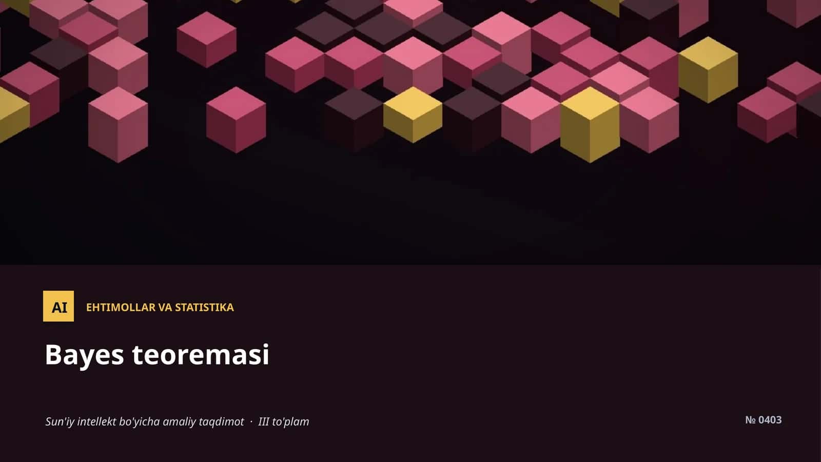 Ehtimollar va statistika