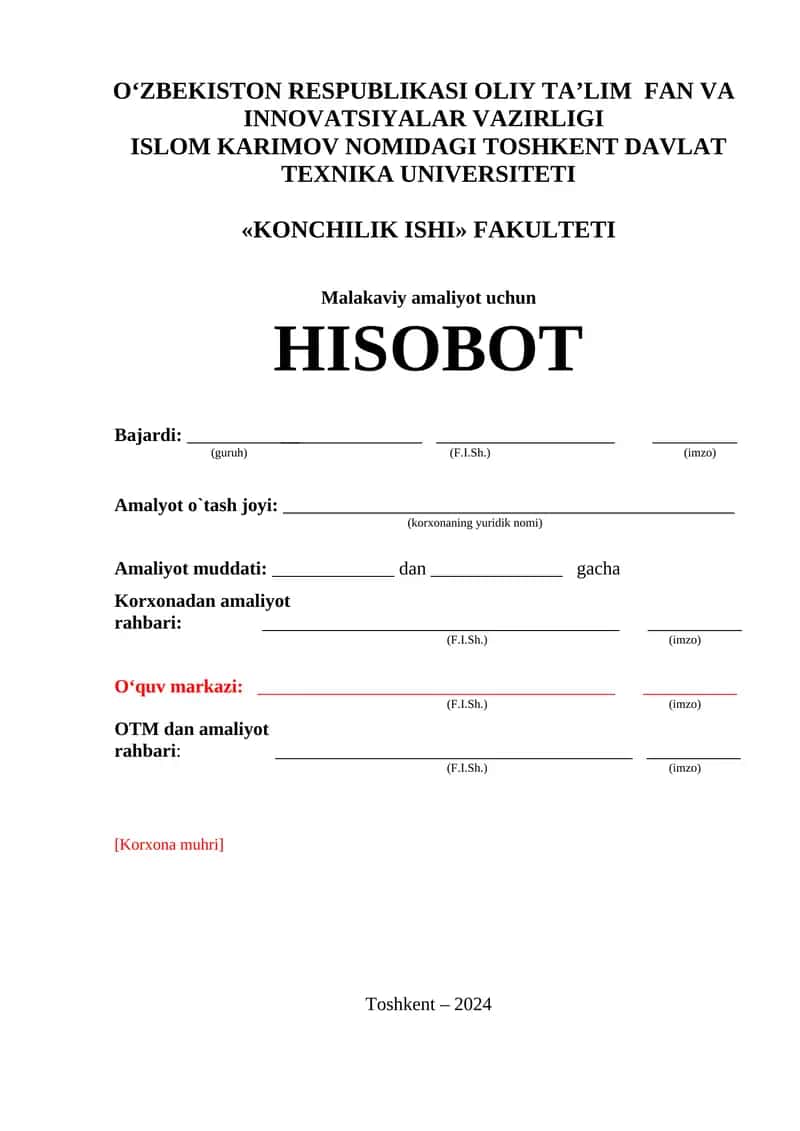 Bajardi "Toshkent Davlat Texnika Universiteti"