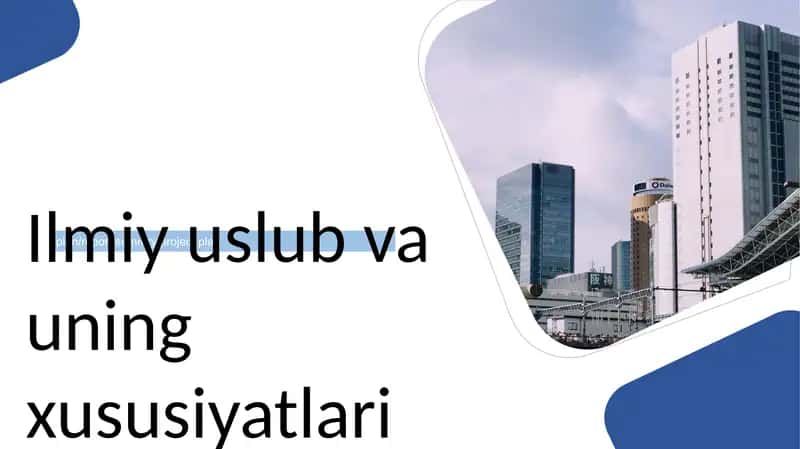 ilmiy uslub