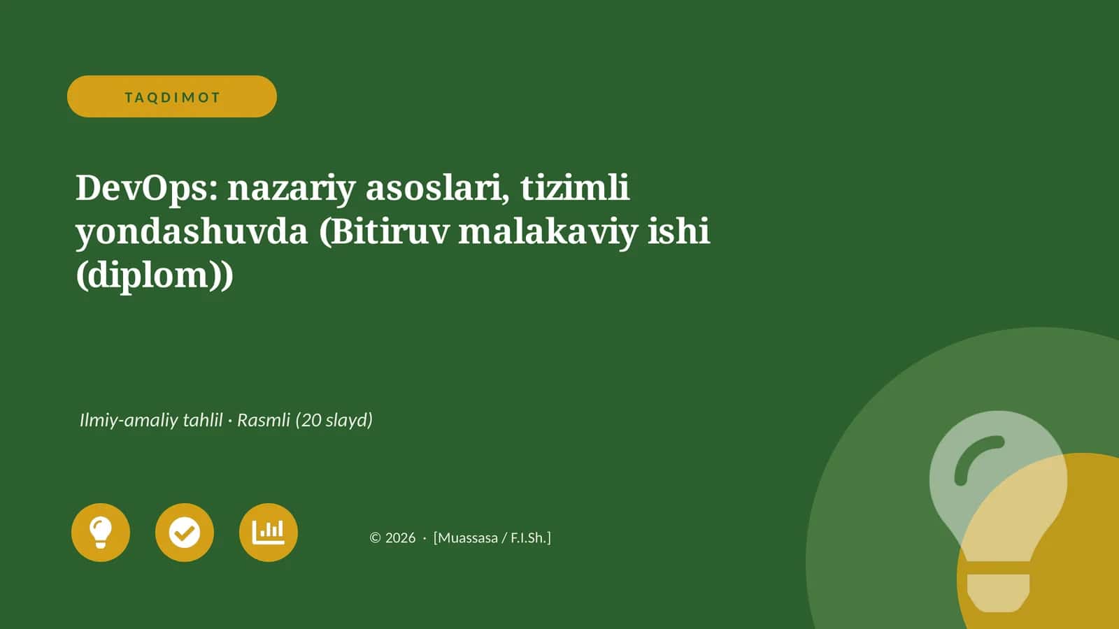 DevOps: nazariy asoslari, tizimli yondashuvda (Bitiruv malakaviy ishi (diplom))