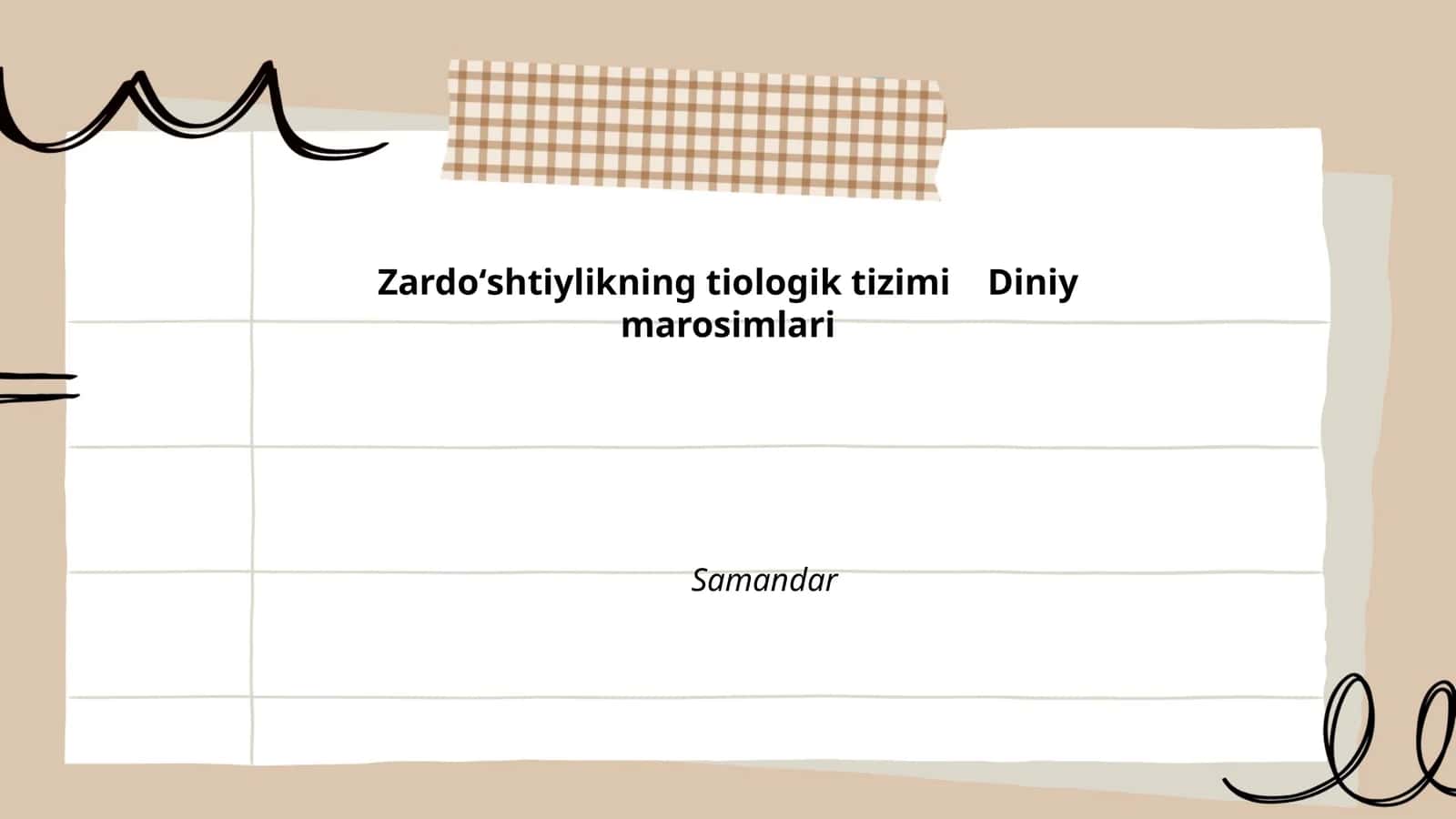 Zardoʻshtiylikning tiologik tizimi Diniy marosimlari