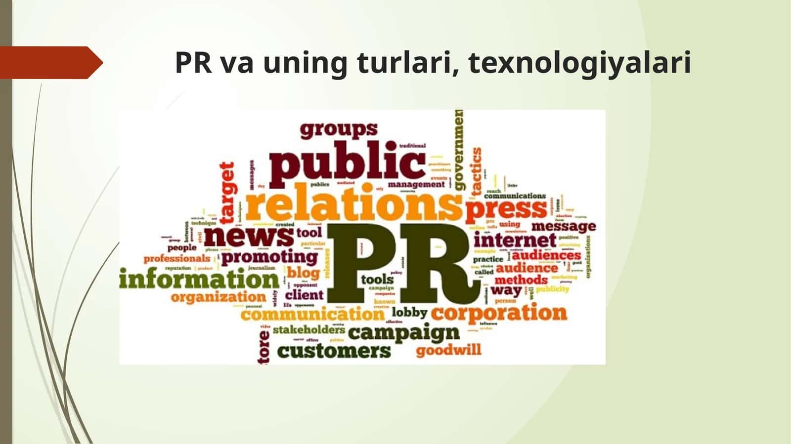 PR tadqiqotlari va texnologiyalari