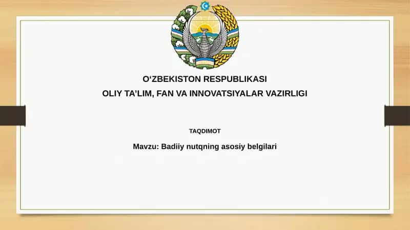 Badiiynutqningasosiybelgilari