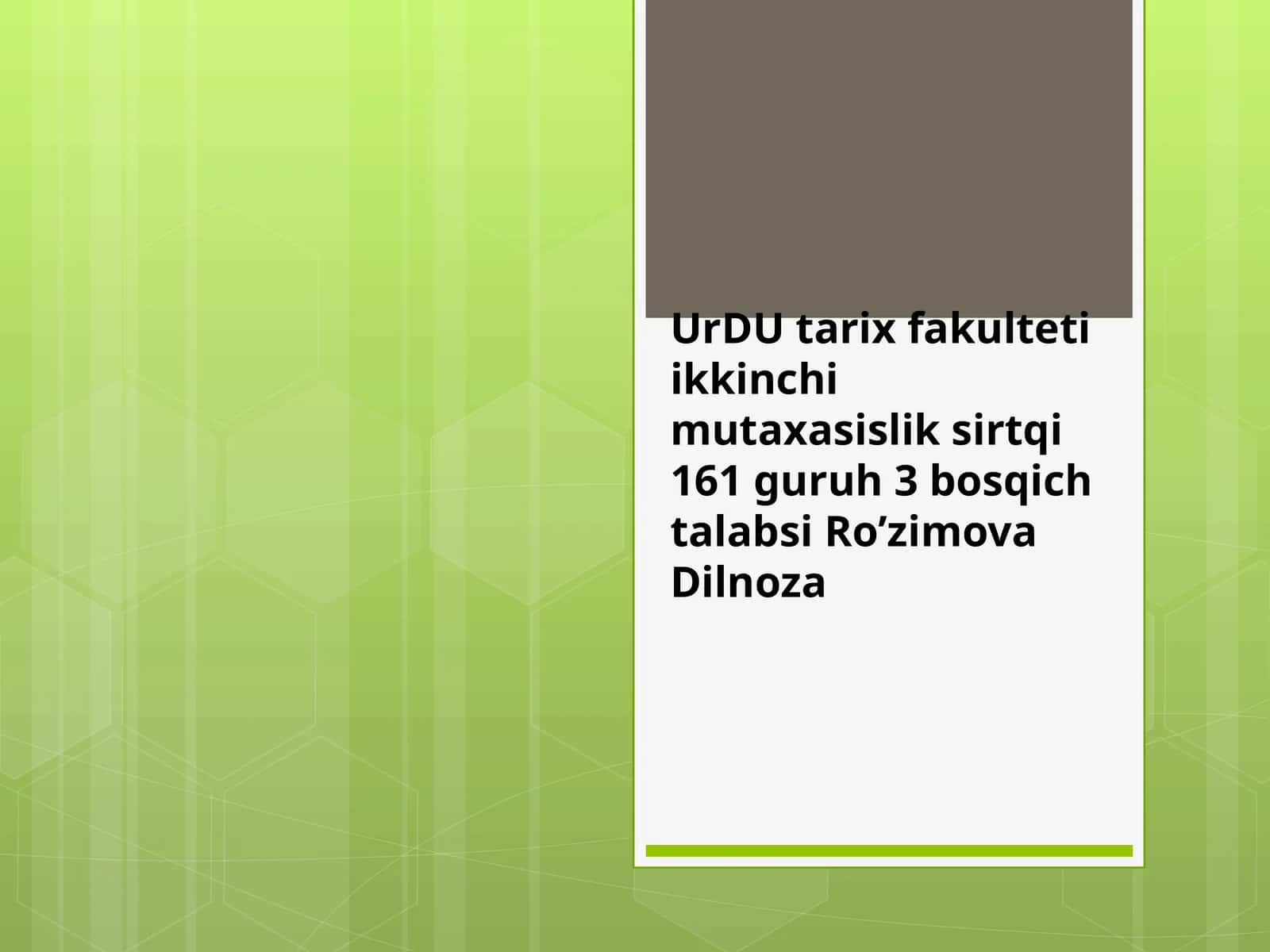 O’zbekiston hududlari ilk temir davrida. Shaharsozlik va ilk davlatchilik muammolari