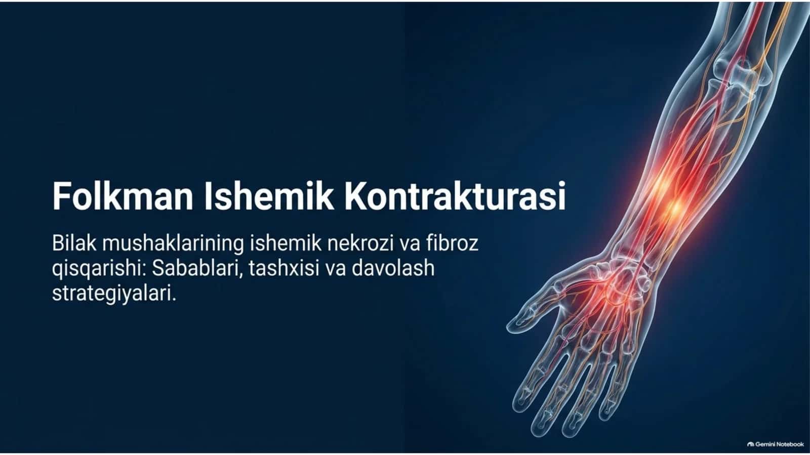 FOLKMAN ISHEMIK KONTRAKTURASI | SABABLARI, BELGILARI, DAVOLASH VA PROFILAKTIKA — 15 SLAYDLI TAQDIMOT